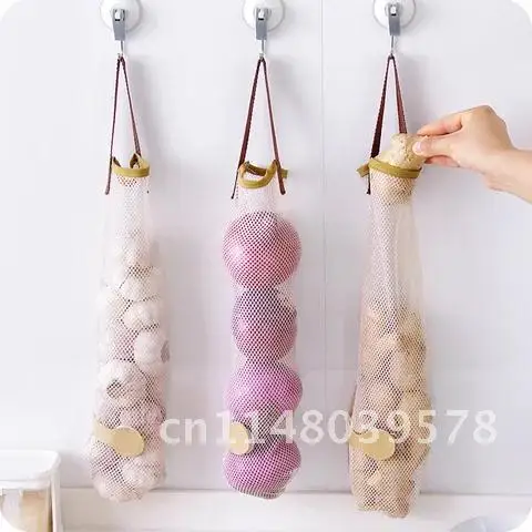 

Кухонная сумка для хранения лука, картофеля, подвесная сумка для фруктов и овощей, подвесная сумка для чеснока, лука, сумка для хранения, Органайзер