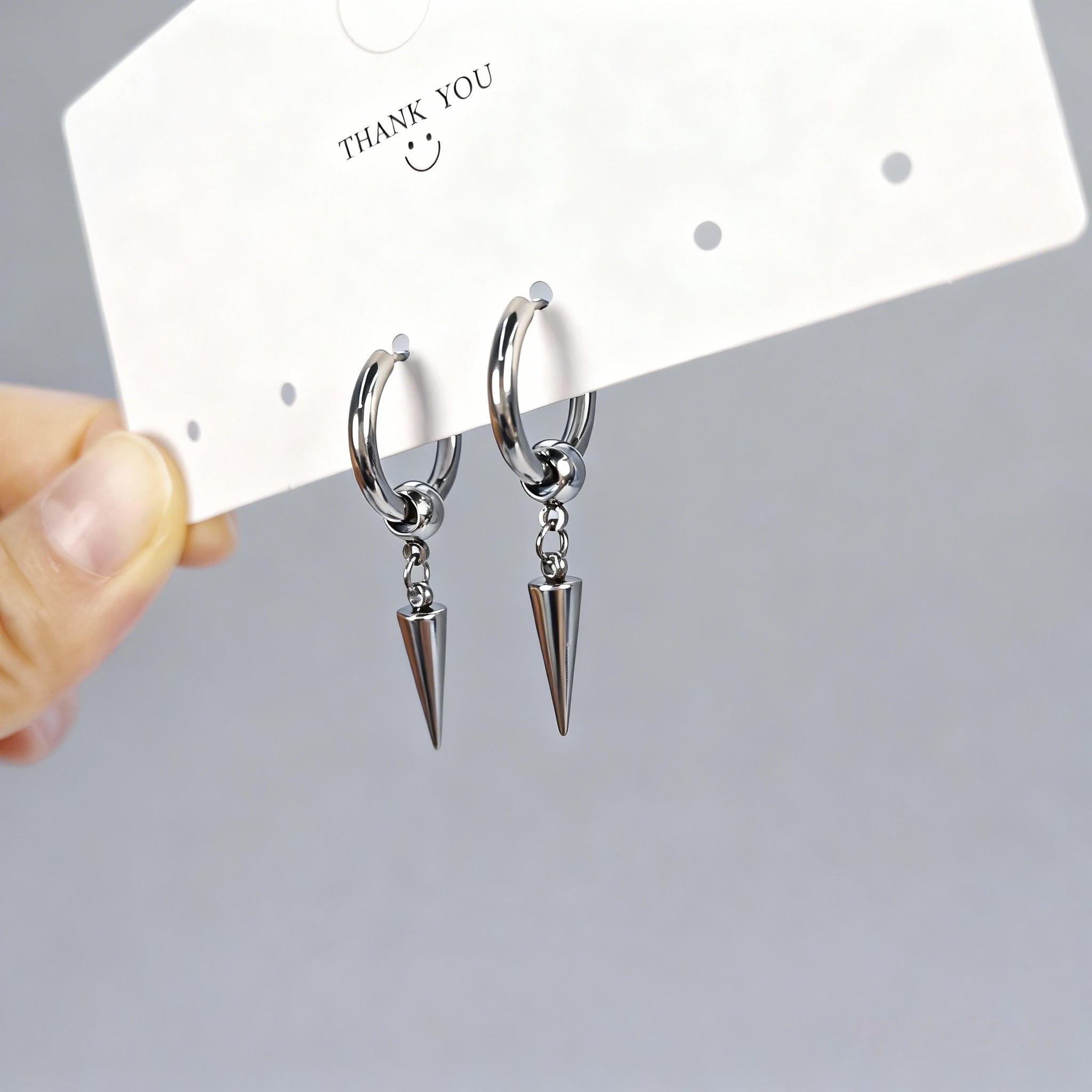 1/3 Paar Stern Punk Edelstahl Schwarz Piercing Hoop Ohrring Set für Mann Frau Teenager Huggie Schmuck Y2k Zubehör trendy Neue – Detail 10