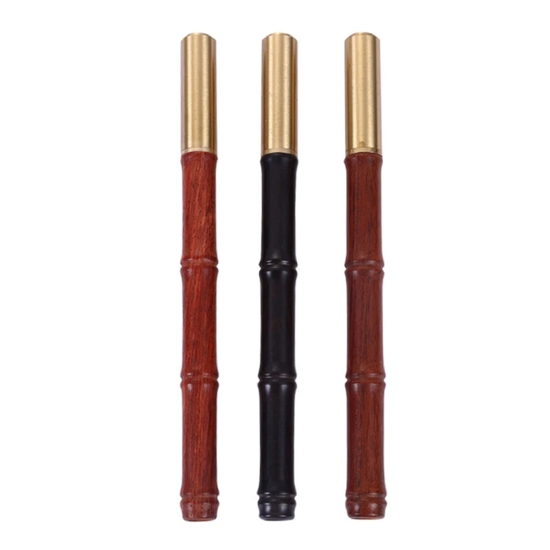 Bamboo Signing Pen Brass Pen Lid Business Pen Guest Pen Write Smoohtly for Wedding Hotel Reception