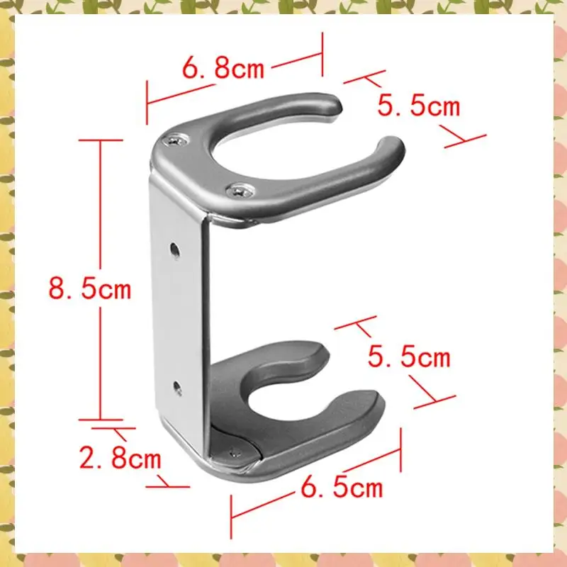 Caci Wall Mounted Bracket For Dyson Hair Dryer Straightener Airstrait HT01 Curling Iron-Free Punching Storage Shelf Parts