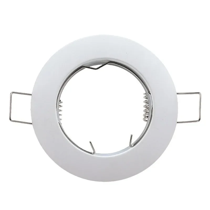 thumbnail image 1 of Soporte de copa de lámpara de 55 mm con recorte de aleación de aluminio, carcasa de lámpara de techo empotrada, soporte MR16 GU10, anillo de superficie de foco, 1 of 5