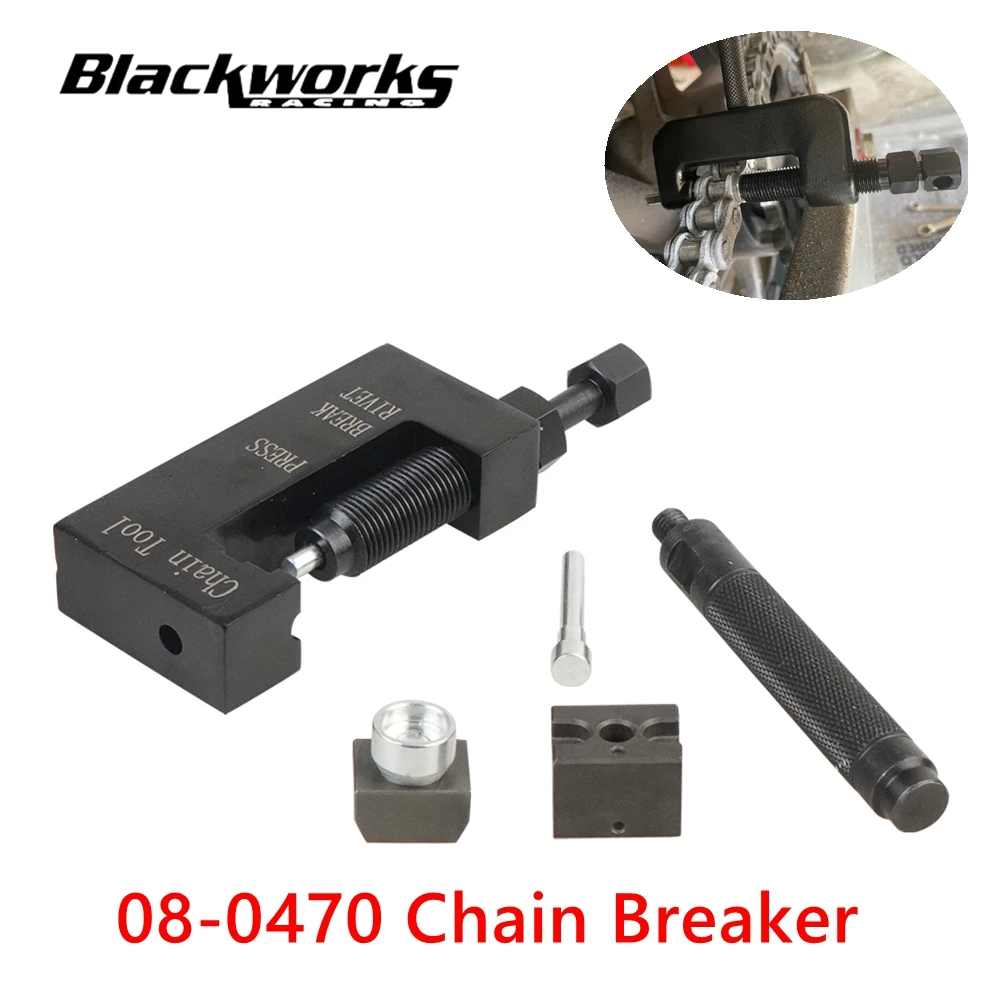 Motorcycle Chain Breaker Repair Tool Set Motorbike Chain Splitter Breaker Riveting Tool for 520 525 530 ATV