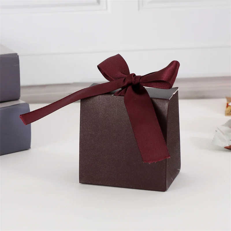 Black Wholesale Custom Logo Premium Luxury Cardboard Paper Gift Packaging Box with Ribbon for Wedding Favors Baby Shower Party 9 S229b502ac07f4313839cd4b44677cc1cC
