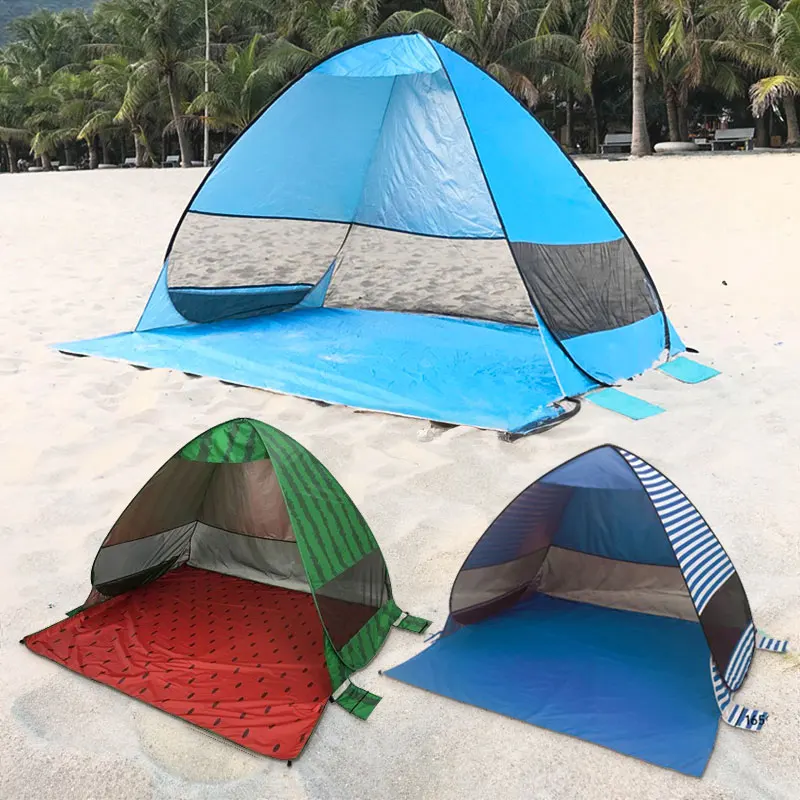 Beach Tent Automatic Instant Pop Up Tent Potable Beach Outdoor Waterproof UV Protection Camping Fishing