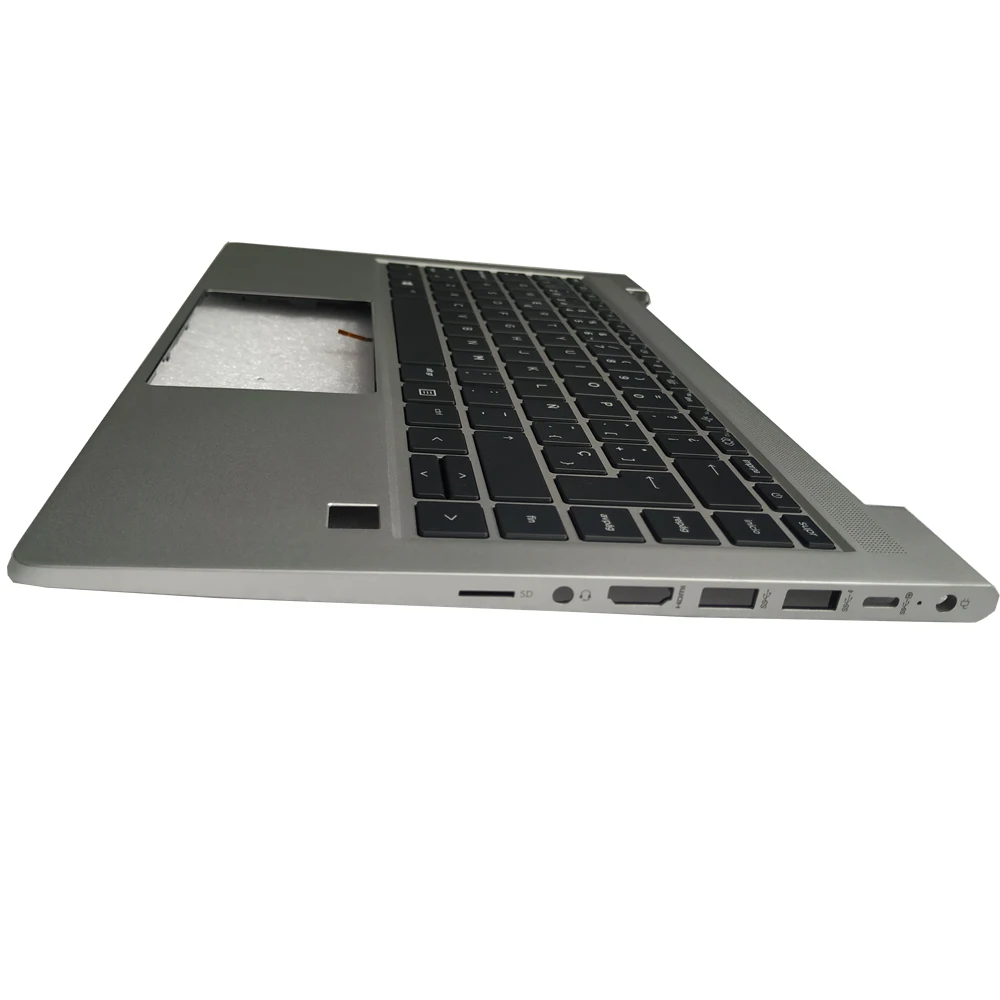 Backlit Eua Reino Unido Espanhol e Teclado Latino com Palmrest Nova Capa Superior Case Touchpad para hp Probook 14 445 g8 440 g8 - Imagem 2