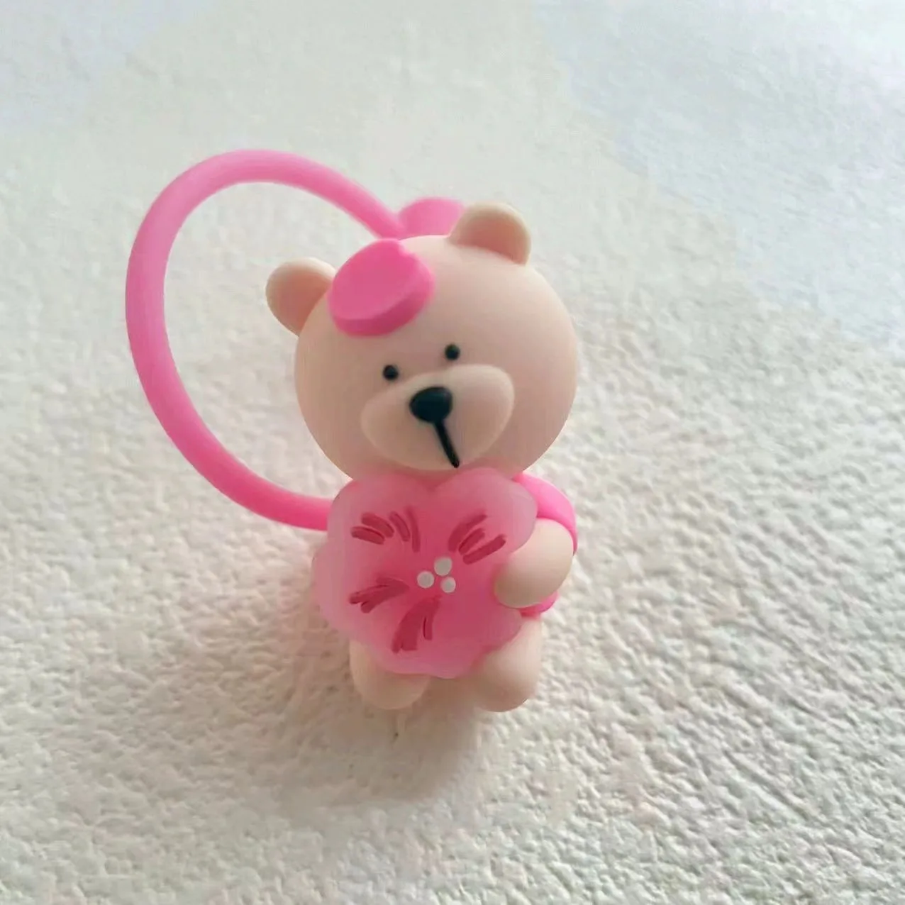 Cute Bear Straw Covers 1PC Cartoon Dust Plug Splash Proof Straw Cap for 7-8mm Drinking Water Cup straw cover