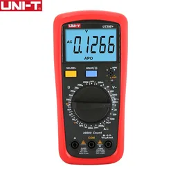 Multimètre numérique UNI T UT39E + 1000V 20A, testeur de courant de tension DC AC, Diode hFE, mesure de la température de conductivité, mise hors tension automatique 