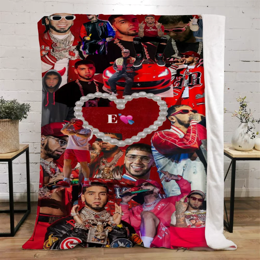 Anuel Aa Blanket Bed Blankets Characters Fluffy Plaid Beach Towel Interior for Home Luxury Bedding Throw Knee Soft Nap King Size 3