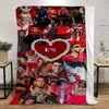 Anuel Aa Blanket Bed Blankets Characters Fluffy Plaid Beach Towel Interior for Home Luxury Bedding Throw Knee Soft Nap King Size 3