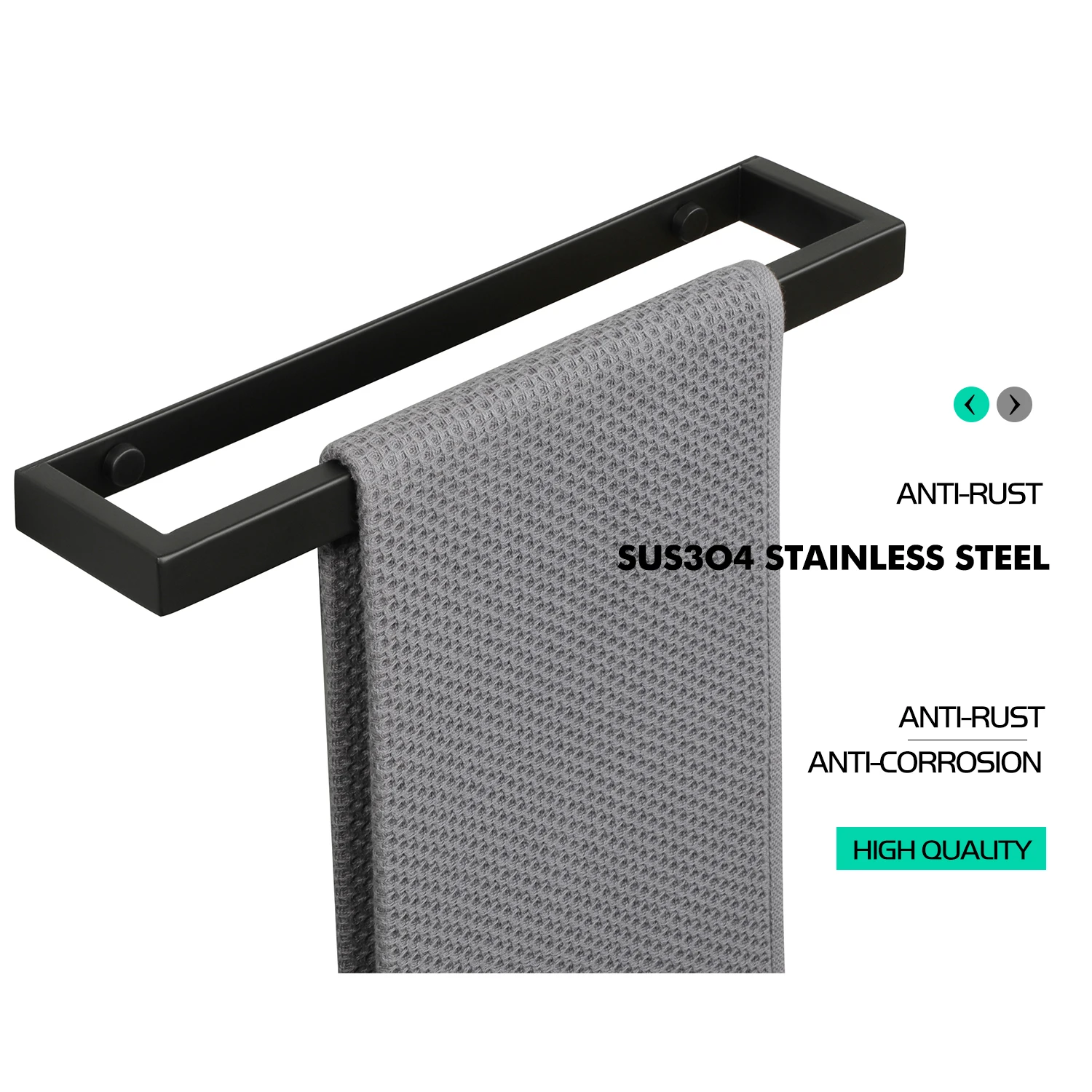 Towel Holder Bathroom 30cm SUS304 Stainless Steel