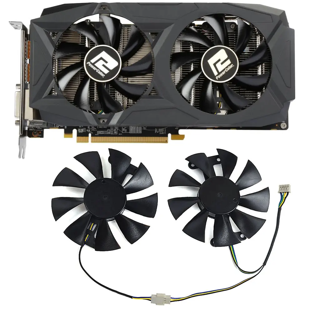Gpu Ventilador para Placa de Vídeo Ventilador de Substituição Novo 85 mm ax rx 580 480 470 Dragão Vermelho Radeon rx 580 rx 480 rx 470