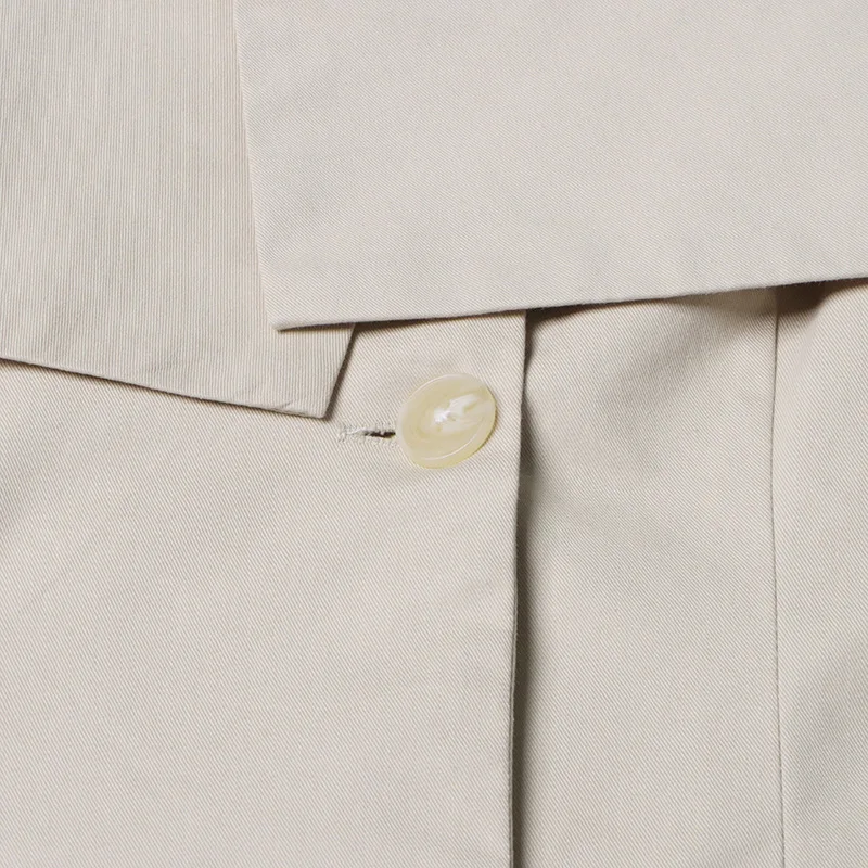 2024 Women's Elegant One Shoulder Khaki Jacket Summer Brand Design Off-Shoulder Slim Suit Top for Women