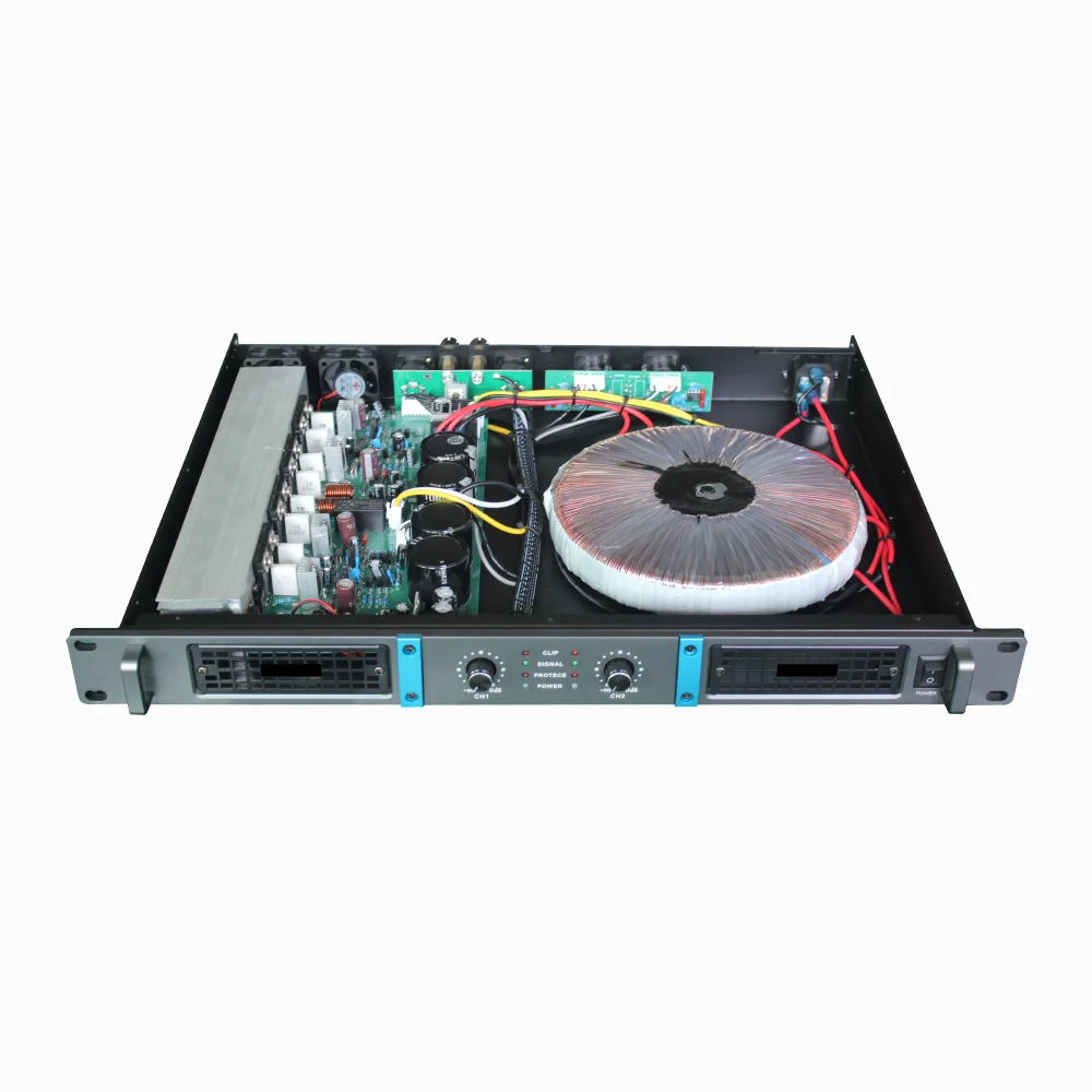 SenMicre PT-450 Professional Ring Cow 파워 앰프 1U 2x450W 8OHM 라인 어레이 스피커 앰프 2x675W 4OHM DJ 서브우퍼 프리앰프 홈 카라오케 프리앰프 시스템