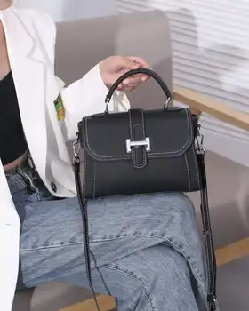 Women's 2026 New Style Handbag, Genuine Leather Crossbody Bag, Luxury Niche Style, High-End Shoulder Bag, Large Capacity