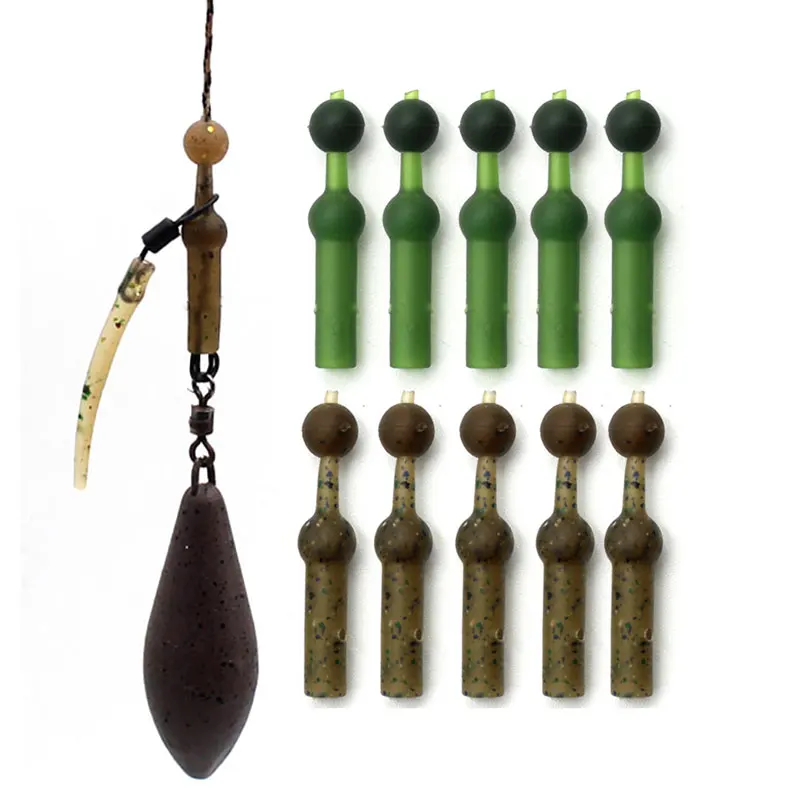 10PCS Carp Rig Material Tackle Equipment Run Rig Rubber for Carp