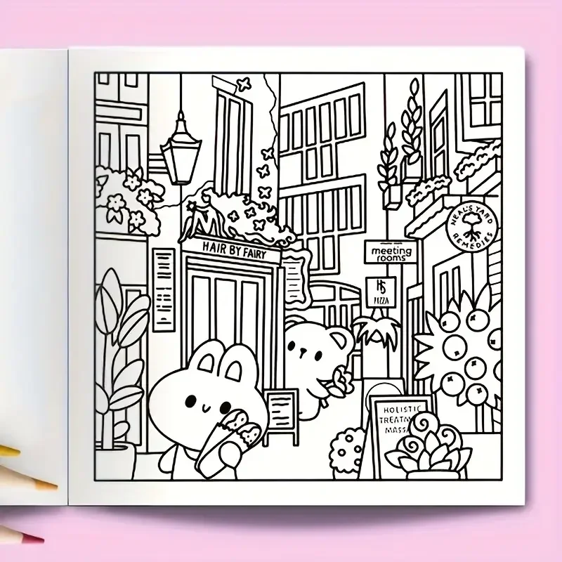 Coloring Book for Adults and Teenagers, Comfortable Daily Relaxation Activity, Warm Space Theme, Perfect Gift for Leisure Alone 5