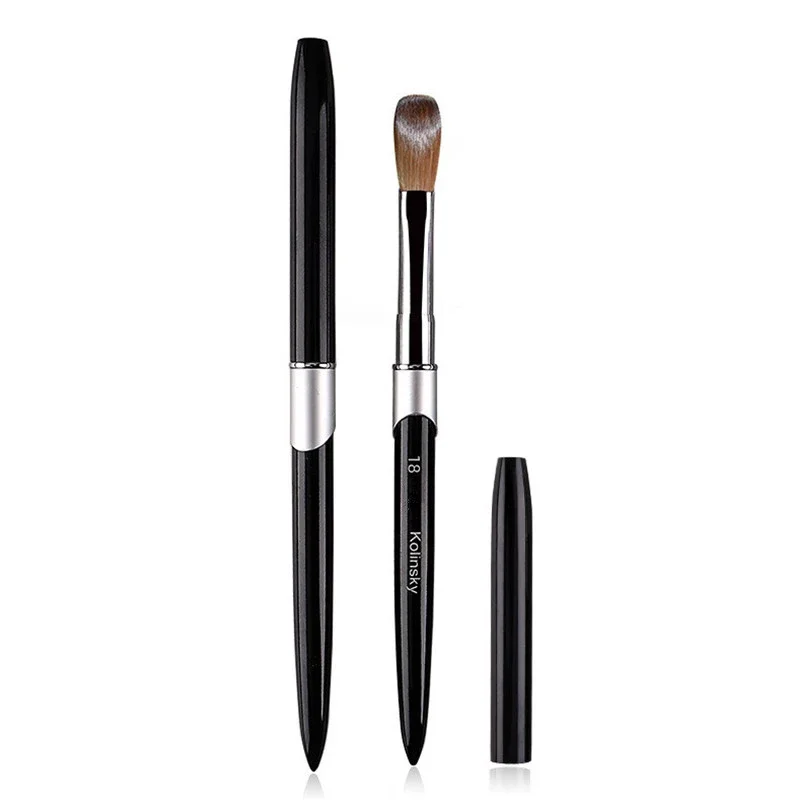 1Pcs Kolinsky Acrylic Nail Brush - Black