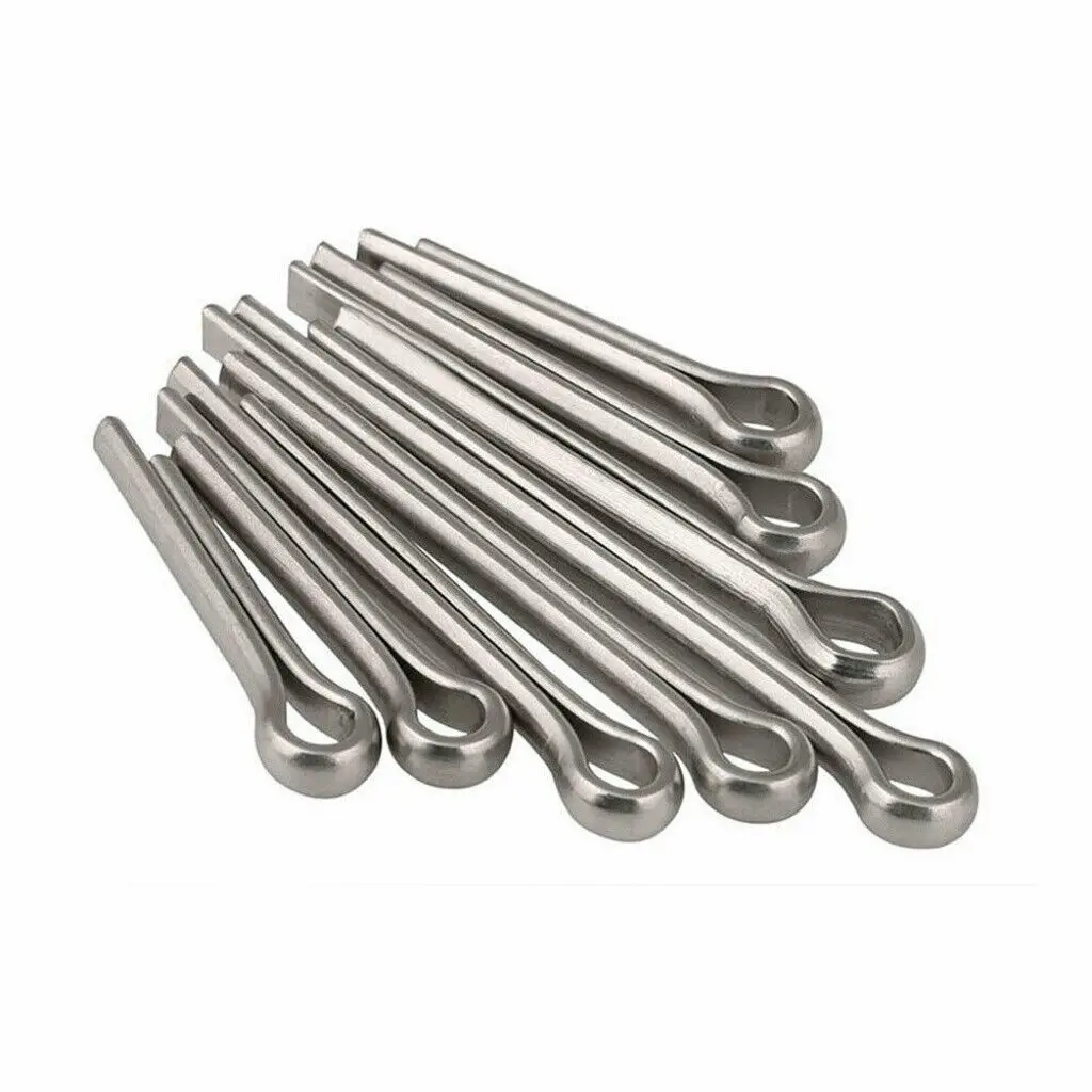 150PCS Split-Pins / Split Cotter Pins Stainless Steel A2-Marine Grade (304) +Box Steel Hard Case Link Assortment