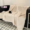 Summer Nap Office Premium Blanket Four Seasons Cotton Yarn Small Blanket Jacquard Tassel Blanket Simple Plain Color Complex 1