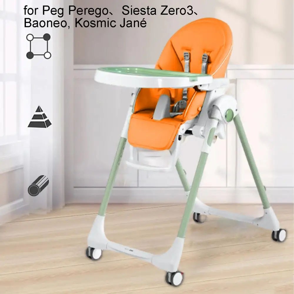 Description Picture 5 of itemChildren's Dining Chair Pad Foldable Chair Cover PU Leather Travel Home Baby Chair Accessories For PegPerego For Siesta Zero3