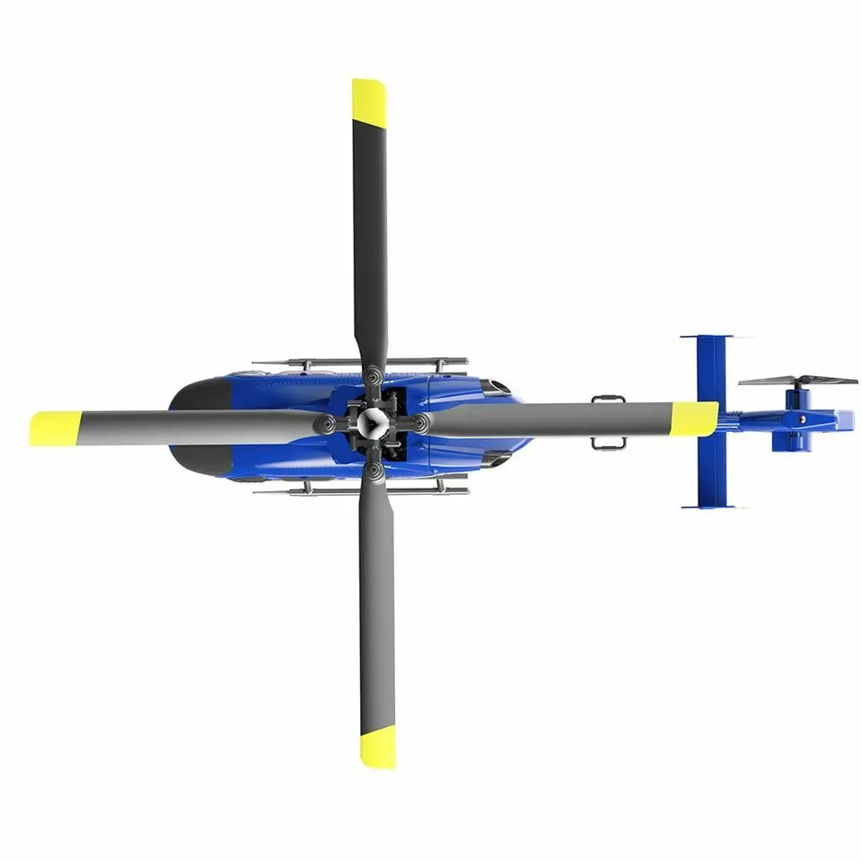 C187 RC Helicopter 4CH Single Blade EC-135 1/48 Scale 6-Axis Gyro Electric Flybarless 2.4G Remote Control Airplane Toys for Kids 3