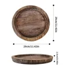 Rustic Wooden Tray Candle Holder for Farmhouse Dinning Table Kitchen Countertop Coffee Table Organizer Home Decor Wedding 5