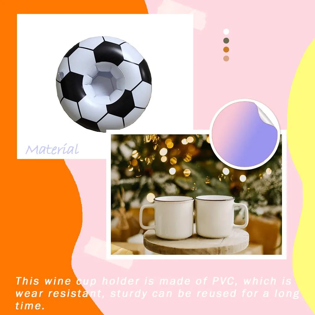 

Cup Holder Water Drink Inflatable Drinking Bottle Stand Party Decorative