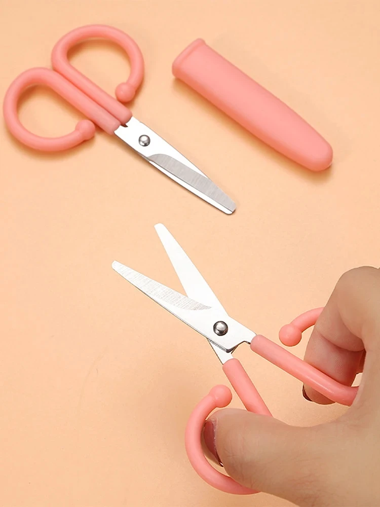 1pc 작은 가위 DIY 수공예 절단용 가정용 가위를 위한 직선형 스테인레스 스틸 가위