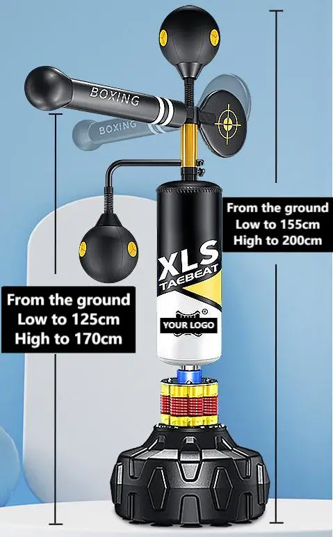 Boxing Reaction Target Rotating Stick Target Vertical Sandbag Children's Adult Boxing Speed Ball Home Training Equipment