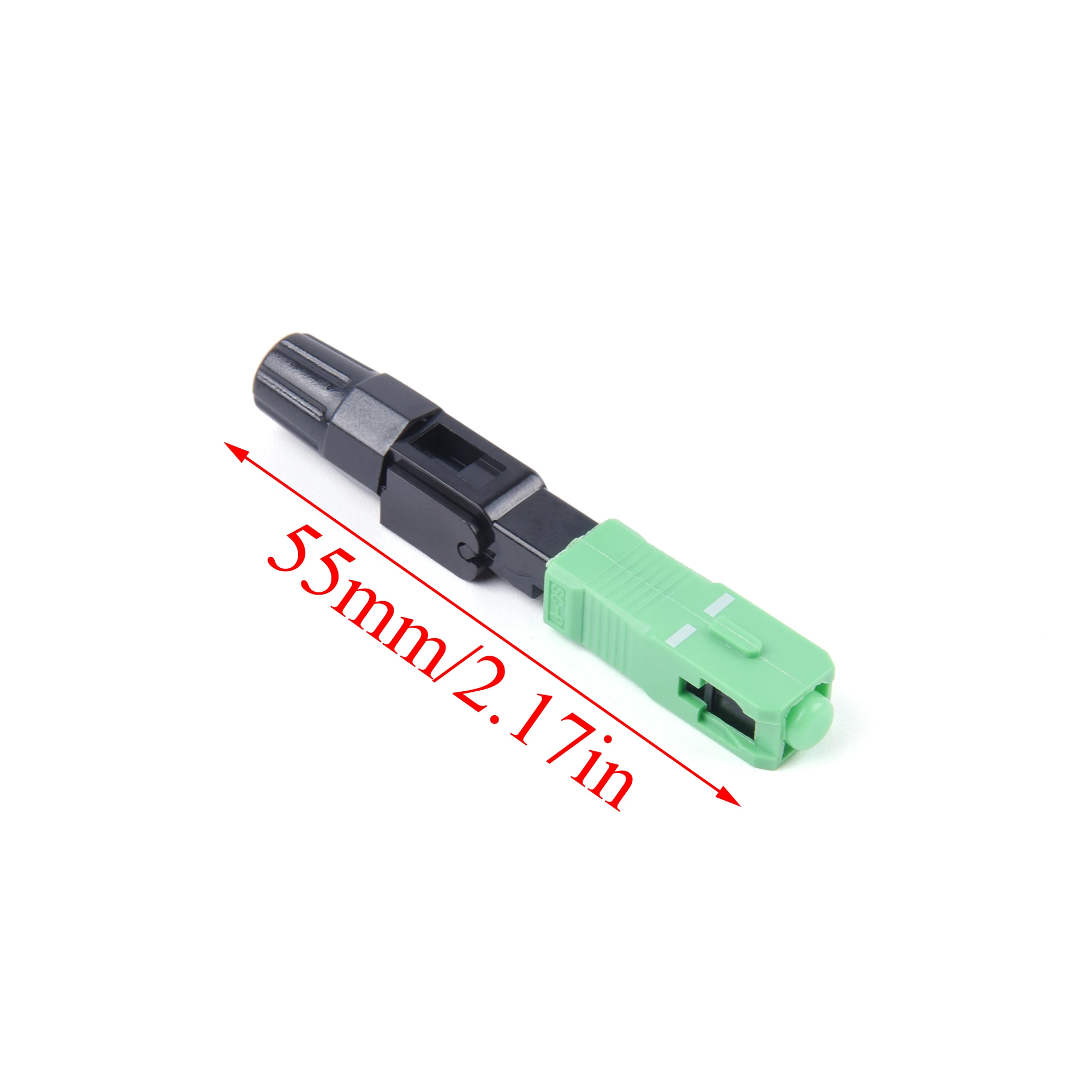 10-200Pcs Embedded Fiber Optic Fast Connector UPC/APC SC Plug Single-mode Fiber Optic Adapter Quick Field Assembly 55mm/2.17in