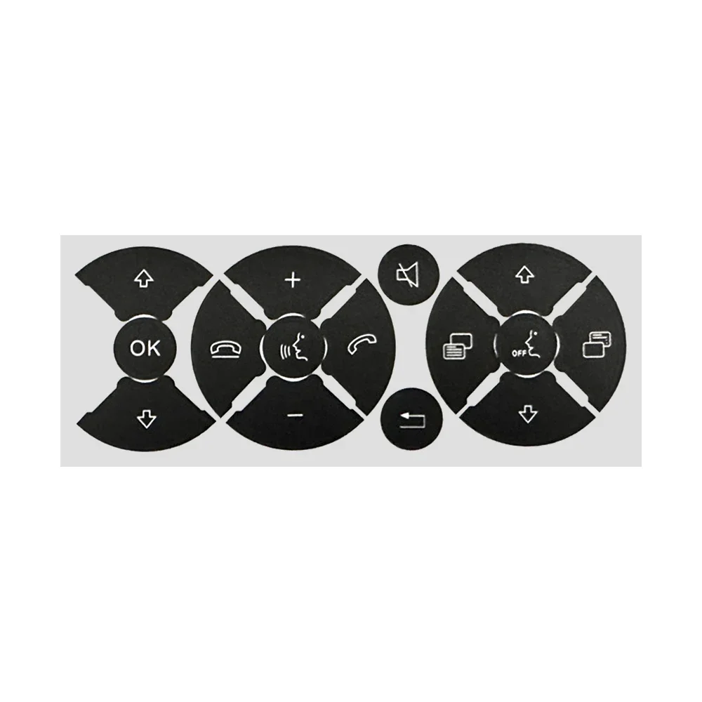 PVC Car Repair Stickers Panel A/C Radio Button Decals for Mercedes Benz W204 S204 C204 R172 W218 W212 C207 A207 R231 W176 W246 3