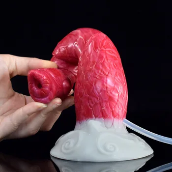 Ejaculation Dildo Female Orgasm Masturbator Animal Big Knot Penis Anal Plug for Couple Anal Cleaner Squirting Penis Sex Toys 4