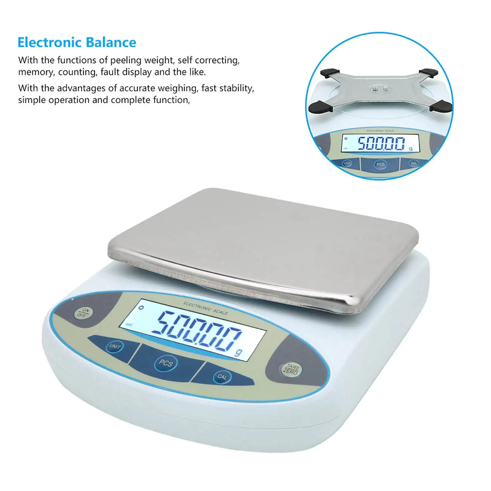 【New】Digital Scale 5000g 0.01g Accuracy Jewelry Scale Electronic Balance for Machining Tasks and Projects Electronic Balance
