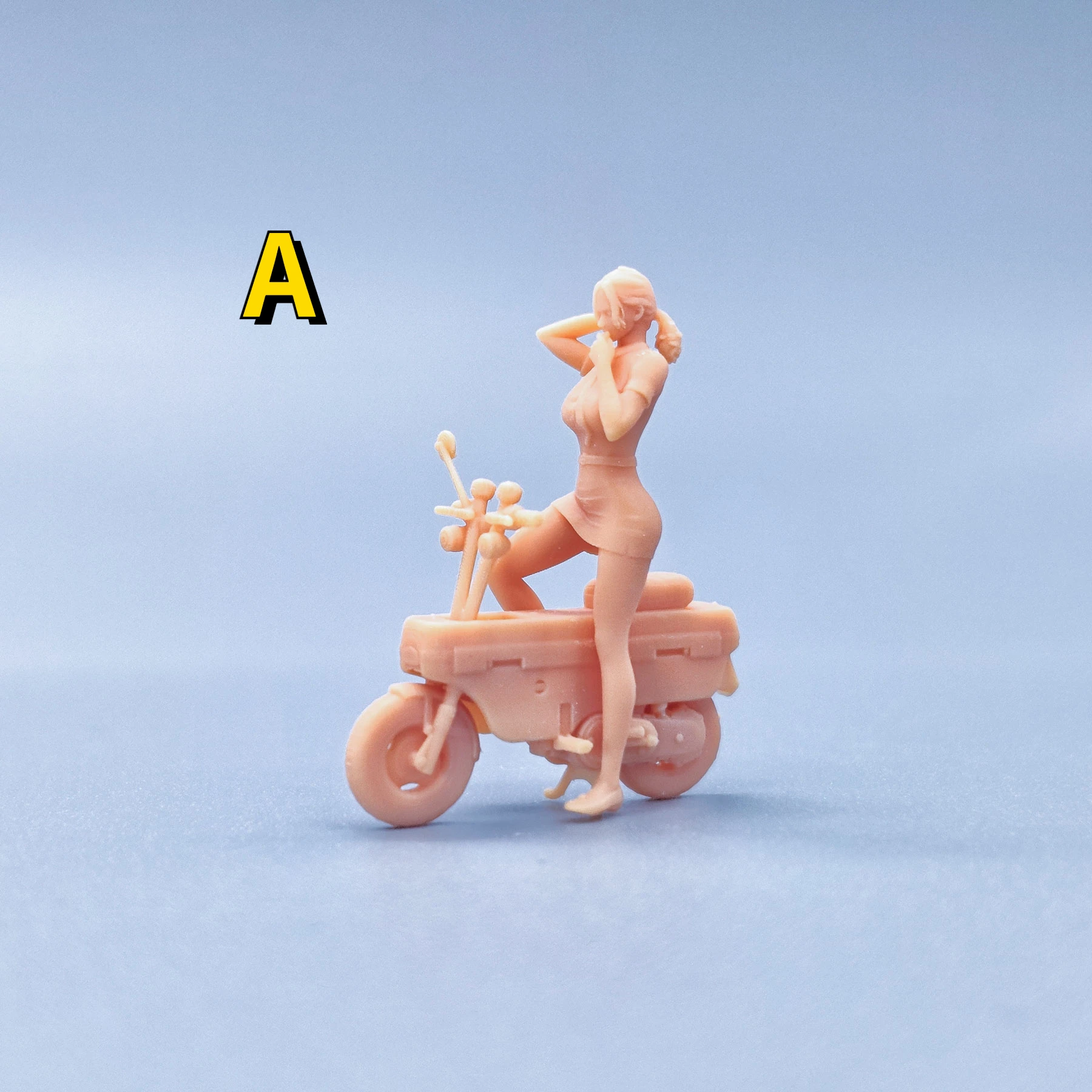 1-64-1-43-figurines-scale-model-resin-whistling-policewoman-bench-car