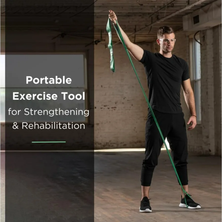 CLX Resistance Band with Loops, Fitness Band for Home Exercise and Full Body Workouts, Portable Gym Equipment