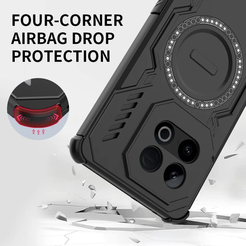 Magnetic Armor Case with Strong Magnet and Heat Dissipation