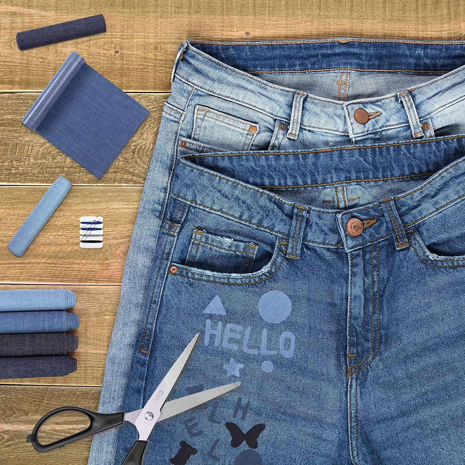 Riparare Jeans Disegni Per Decorare Jeans Denim Patches Self