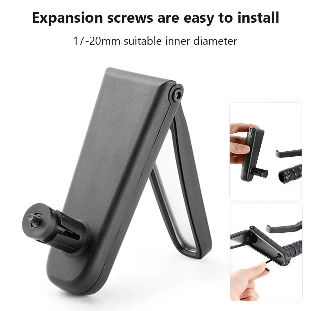 

Bicycle Mirror Folding 360 Degree Rotatable Bicycle Rear View Mirror For Mountain Road Bike Handlebar End Dropship