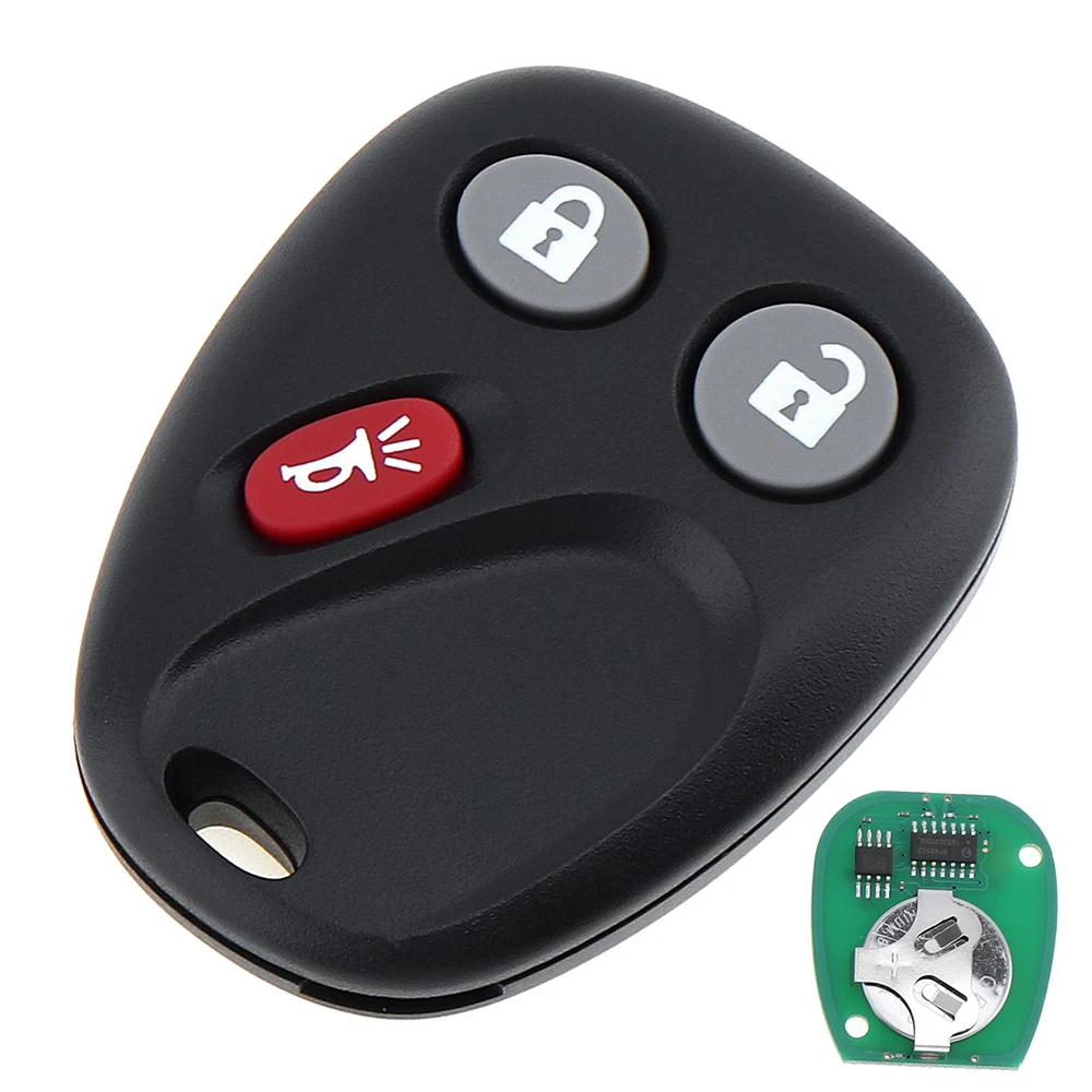 Green 3 Buttons Keyless Remote Key Fob Shell fit for 2003-2006 GMC Chevrolet 