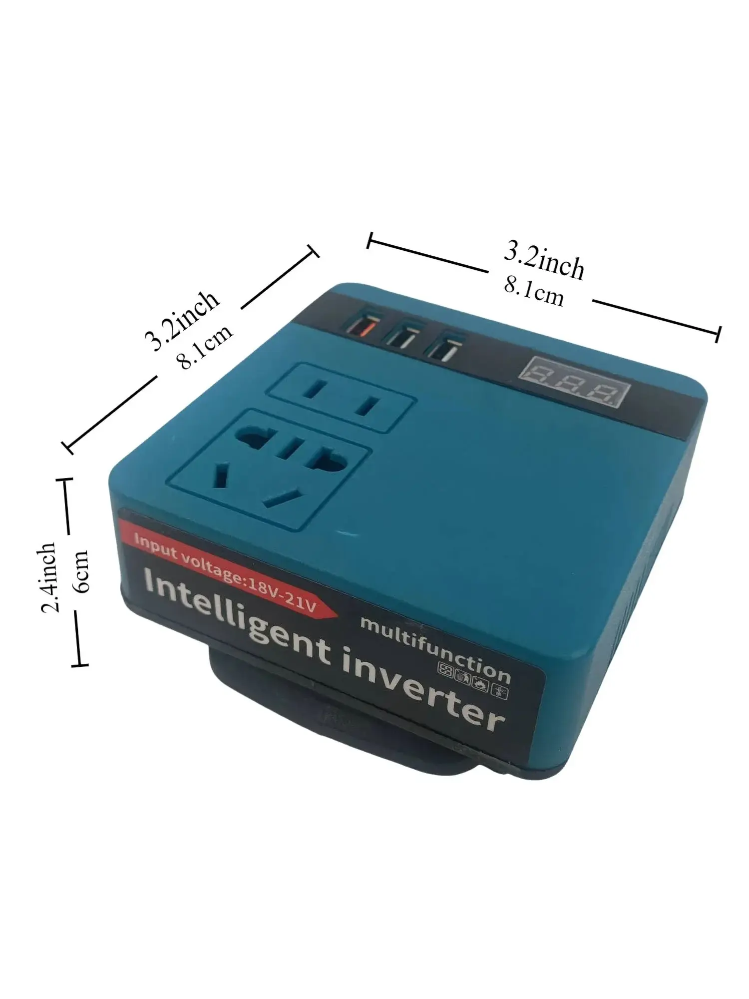 Banque d'alimentation d'inverseur de batterie au Lithium, outil électrique de transformateur Intelligent multifonctionnel de ménage extérieur de AC220V/DC5V/21V