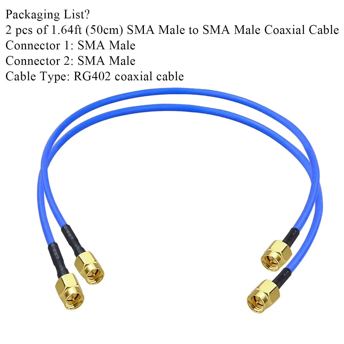 3ft SMA Extension Cable - Low Loss Coax For Routers/Modems (Male To Female, KMR400)