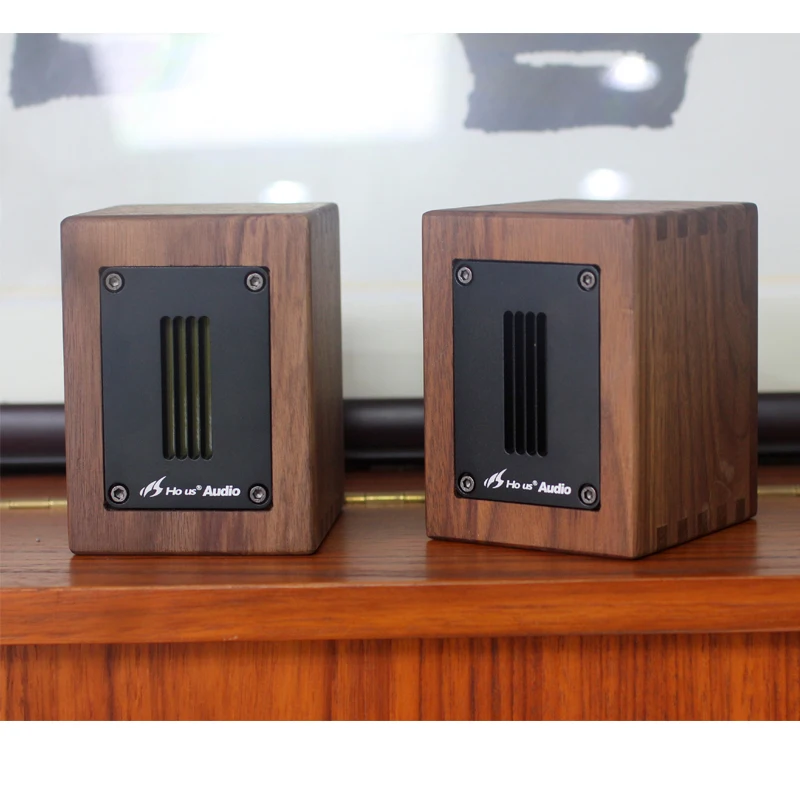 30W 6Ohm Bookshelf Speaker Walnut Fever Independent Ribbon Super Tweeter External Tweeter Speaker Sound Box