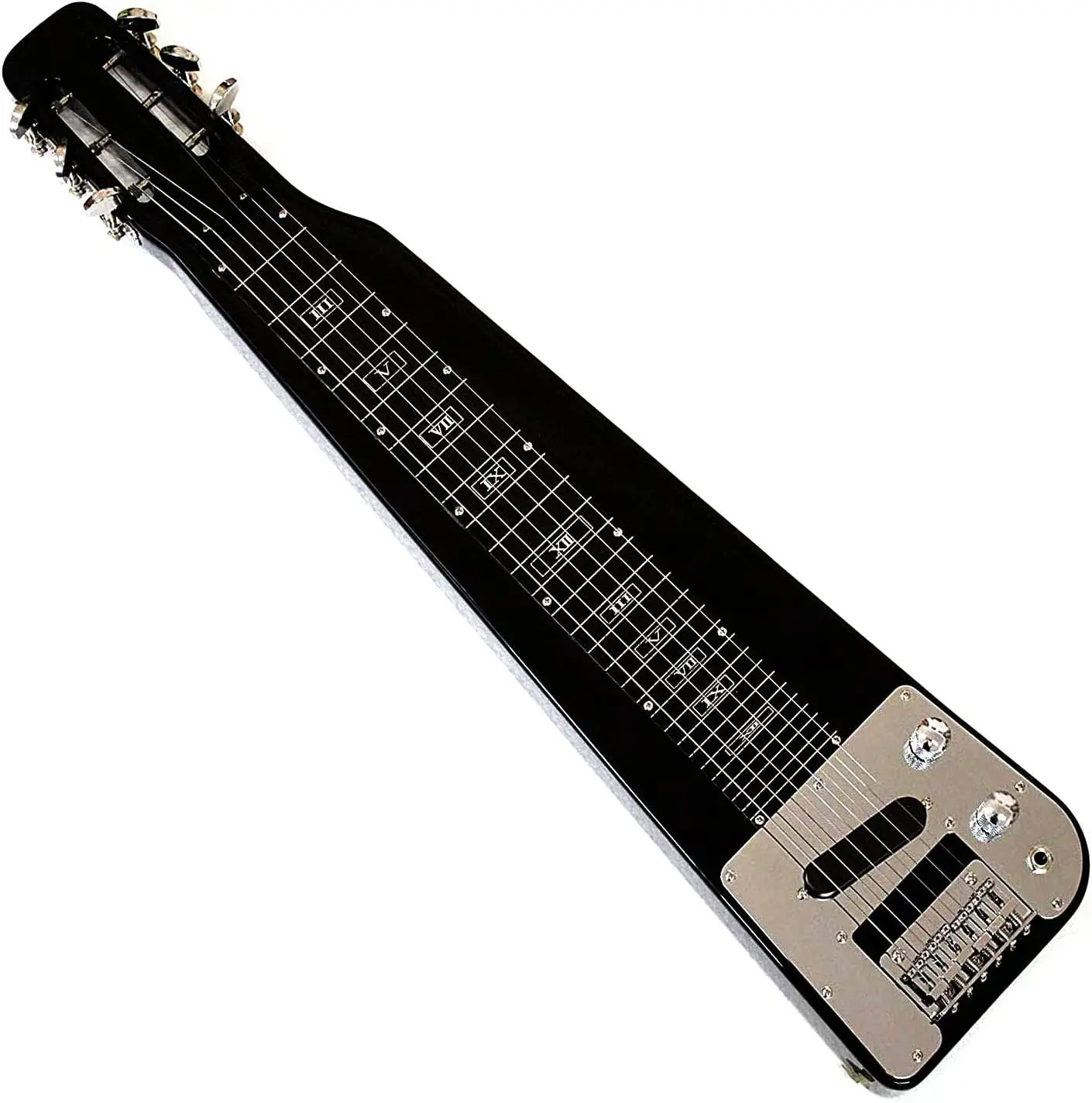 バットキング-スチール製スライディングギター,6弦,スロットヘッド 