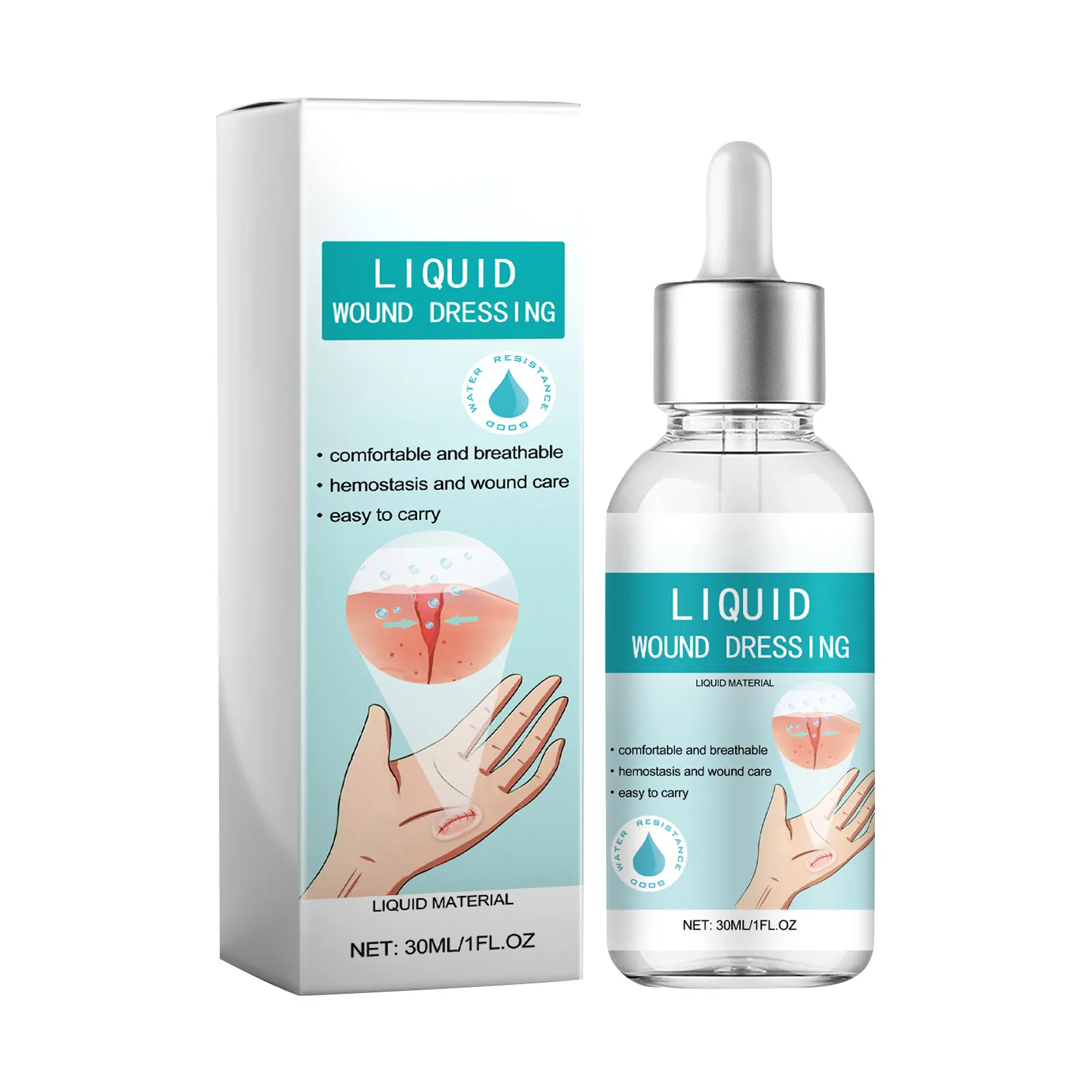 Liquid Wound Bandage Liquid Bandage Drops Liquid Wound Suture Wound Glue 30ml Waterproof And Breathable