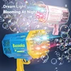 69-hole Bazooka Bubble Gun Children's Bubble Blowing Toy Automatic Electric Bubble Machine Outdoors Play Props Gifts Children 3
