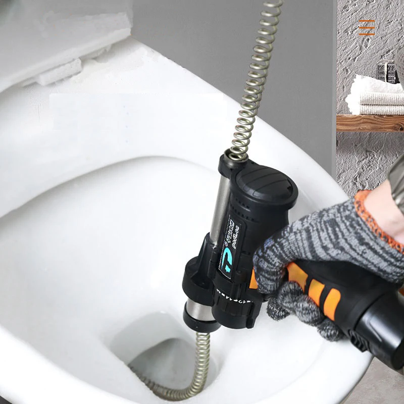 Plumbing Snake Drain Clog Remover Tools Cordless Drain Cleaner for Toilet  Sewer Bathroom Sink and Shower - AliExpress