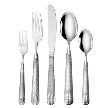 Set di posate da 20 pezzi servizio di posate in acciaio inossidabile di alta qualità per 5 Include Set di coltelli a forchetta posate lavabili in lavastoviglie 1