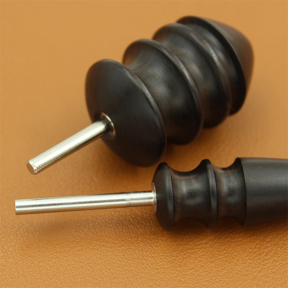 4pcs/set Leather Burnisher Pointed Tip Leather Edge Electric Polished Head DIY Slicker Burnishing Tool
