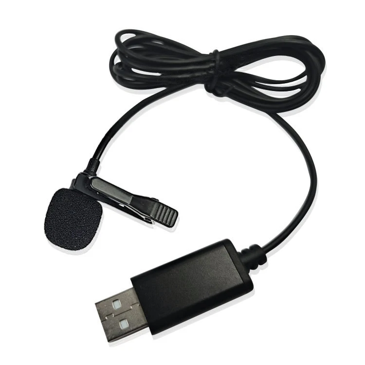 150cm 휴대용 미니 클립온 무지향성 스테레오 USB 마이크 마이크 플러그 앤 플레이 PC 컴퓨터용 명확한 사운드 소음 감소