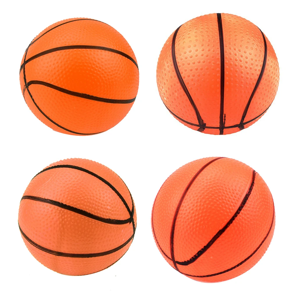 10Pcs 10cm 풍선 농구 PVC 미니 오렌지 농구 공 실내 스포츠를위한 작은 농구 공 풍선 비치 공